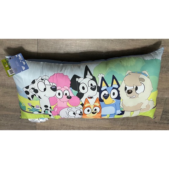 Snuggle Up With The Bluey Characters Kids Large Body Pillow 30x16" - Picture 6 of 8